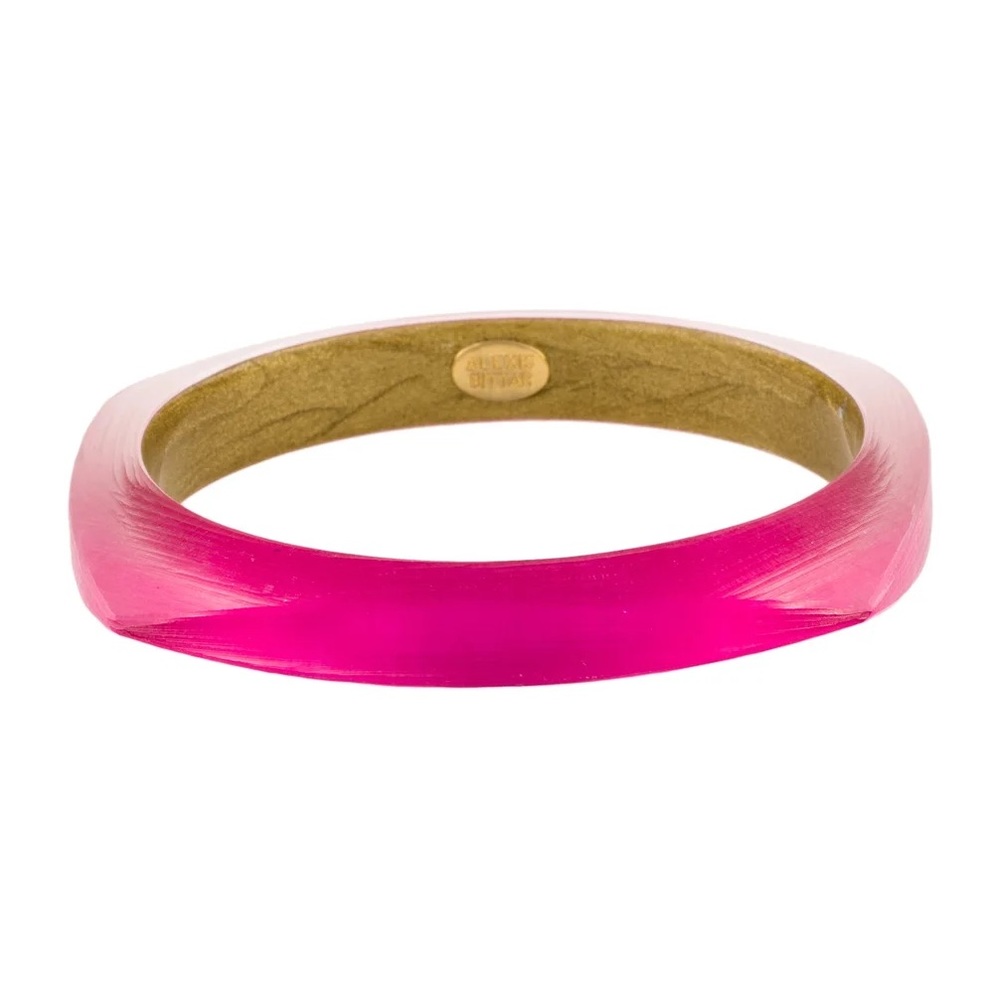 alexis bittar soft square bangle bracelet-cerulean 10K Gold-Plated & Brass